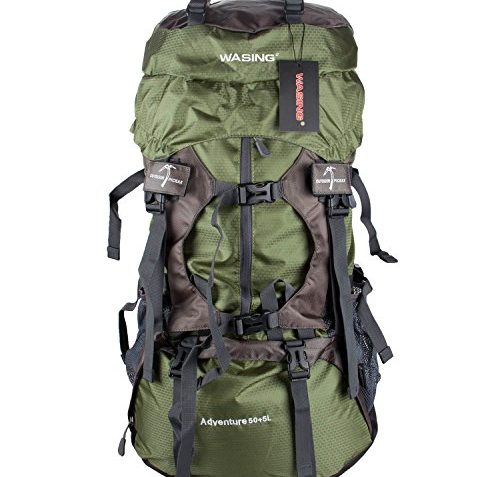 Wasing 55L Hiking Backpack green