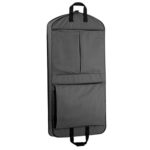 wallybags garment bag black open